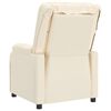 vidaXL Massagesessel mit Aufstehhilfe Creme Kunstleder