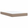 vidaXL Boxspringbett Matratze Cappuccino-Braun 120x190 cm Kunstleder