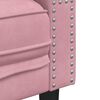 vidaXL Chesterfield-Sessel Rosa Samt