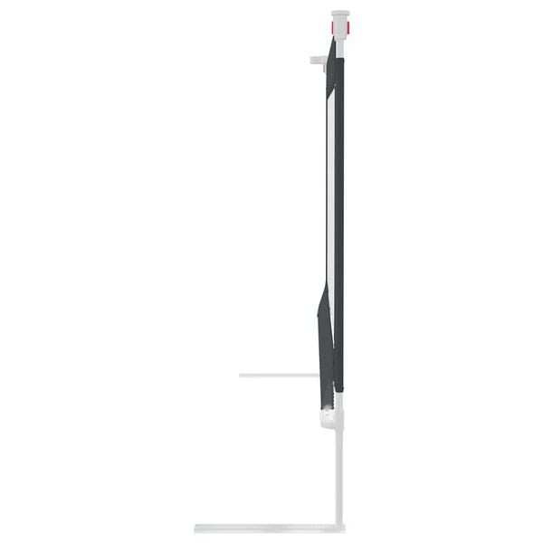 vidaXL Kleinkind-Bettschutzgitter Dunkelgrau 180x25 cm Stoff