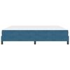 vidaXL Boxspringbett mit Matratze Dunkelblau 200 x 200 cm Stoff