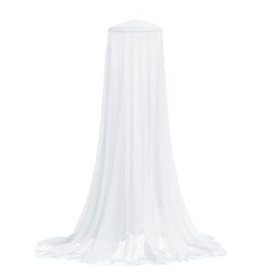 vidaXL Moskitonetz f&uuml;r Bett 220 Mesh Wei&szlig; 56x56x220 cm