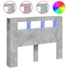 vidaXL LED-Kopfteil Betongrau 140x18,5x103,5 cm Holzwerkstoff