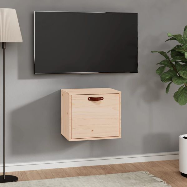 vidaXL Wandschrank 40x30x35 cm Massivholz Kiefer