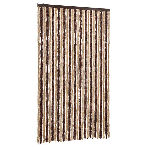 vidaXL Insektenschutz-Vorhang Beige und Hellbraun 118x220 cm Chenille