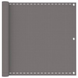 vidaXL Balkonsichtschutz Rechteckig 75 x 300 cm HDPE und Aluminium