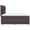 vidaXL Boxspringbett mit Matratze Dunkelbraun 180x200 cm Stoff