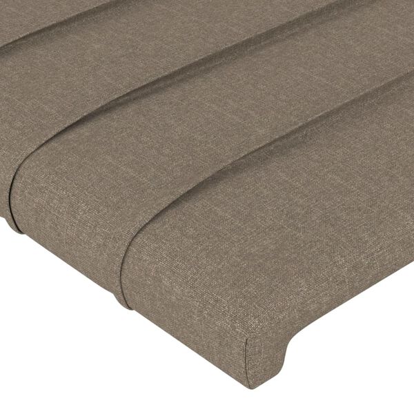 vidaXL Kopfteile Taupe 180x5x78/88 cm Stoff