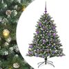 vidaXL Künstlicher Weihnachtsbaum mit 150 LEDs Grün 85 x 85 x 120 cm