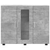 vidaXL Sideboard mit Regal Betongrau 55,5 x 29 x 100 cm Holzwerkstoff