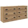 vidaXL Sideboards 2 pcs Artisan-Eiche 70 x 35,5 x 67,5 cm