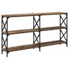 vidaXL Konsolentisch Altholz 156 x 28 x 80,5 cm Holzwerkstoff
