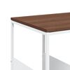 vidaXL Beistelltisch mit Rollen Wei&szlig; 55x36x63,5 cm Holzwerkstoff