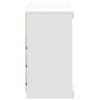vidaXL Sideboard mit LED-Leuchten Wei&szlig; 81x37x67 cm