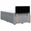 vidaXL Boxspringbett mit Matratze Hellgrau 120x190 cm Stoff