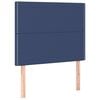 vidaXL Boxspringbett mit Matratze Blau 100x200 cm Stoff