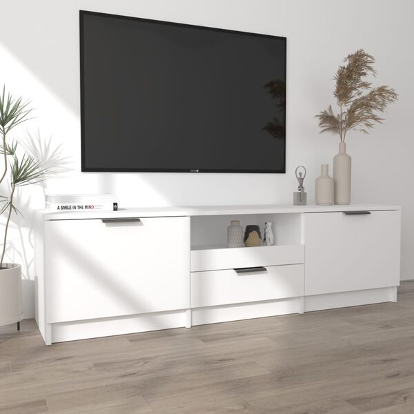 vidaXL TV-Schrank Weiß 140 x 35 x 40 cm Holzwerkstoff