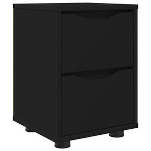 vidaXL Nachttisch Schwarz 30,5 x 30 x 43 cm Holzwerkstoff