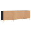vidaXL TV-Schrank Schwarz 150x30x50 cm Holzwerkstoff