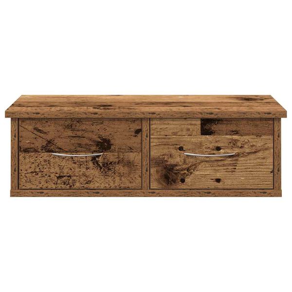 vidaXL Wandschrank Altholz-Optik 60x26x18,5 cm Holzwerkstoff
