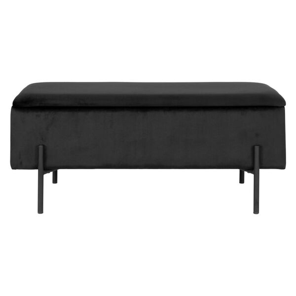 House Nordic Sitzbank mit Stauraum Luna Schwarz