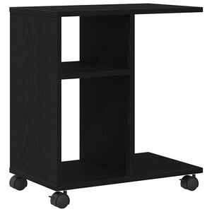 vidaXL Beistelltisch Schwarz Eichen-Optik 50 x 30 x 55 cm