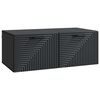 vidaXL Wandmontierter TV-Schrank Schwarz 78,5 x 41 x 30 cm