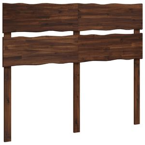 vidaXL Kopfteil mit Live Edge ROSTOCK Dunkelbraun 160 cm