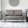 vidaXL Sofas mit Kissen 110cm Taupe Sperrholz