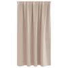 vidaXL Verdunkelungs-Vorh&auml;nge mit Ringen 2 pcs Taupe 140 x 140 cm
