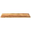 vidaXL Tischplatte 110x60x2,5 cm Rechteckig Raues Massivholz Mango