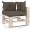 vidaXL 9-tlg. Garten-Lounge-Set aus Paletten mit Kissen Kiefernholz