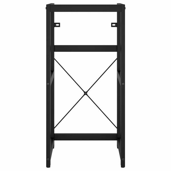 vidaXL Badezimmer Waschtischgestell Schwarz 40x38x83 cm Eisen