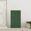 vidaXL Papiertragetaschen 50 Stk. mit Henkeln Gr&uuml;n 21x11x36 cm