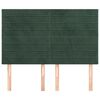 vidaXL Kopfteil Dunkelgr&uuml;n 144x5x118/128 cm Samt