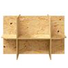 vidaXL Terrarienbasis Braun 80 x 50 x 50 cm OSB