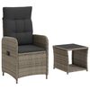 vidaXL Garten-Lounge-Set 2 stk. Grau und Dunkelgrau