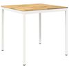 vidaXL Gartenbar-Tisch NAARDEN Wei&szlig; 110 x 108,5 x 105 cm