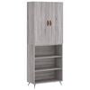 vidaXL Highboard Grau Sonoma 69,5x34x180 cm Holzwerkstoff