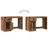 vidaXL Schreibtisch mit T&uuml;r Altholz 50 x 115 x 75 cm Holzwerkstoff
