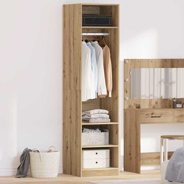 vidaXL Kleiderschrank Artisan-Eiche 50 x 50 x 200 cm Holzwerkstoff