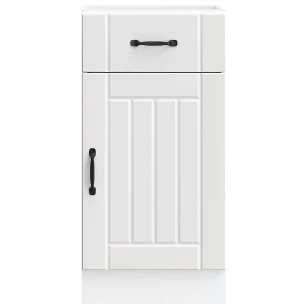 vidaXL K&uuml;chen-Unterschrank Lucca Wei&szlig; Holzwerkstoff