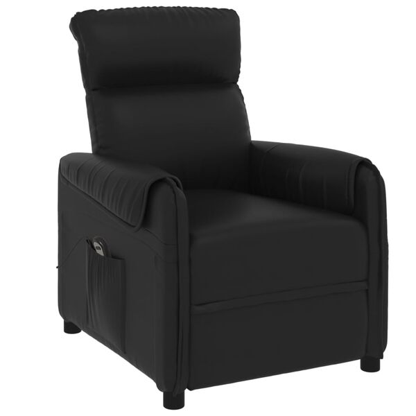 vidaXL Relaxsessel Elektrisch Schwarz Kunstleder