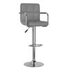 vidaXL Barhocker Grau Kunstleder