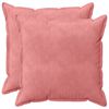 vidaXL Kissen mit Kissen HOUTEN 2 Stk. Rosa Samt