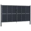 vidaXL Gartentor aus Stahl 400 x 175 cm Anthrazit