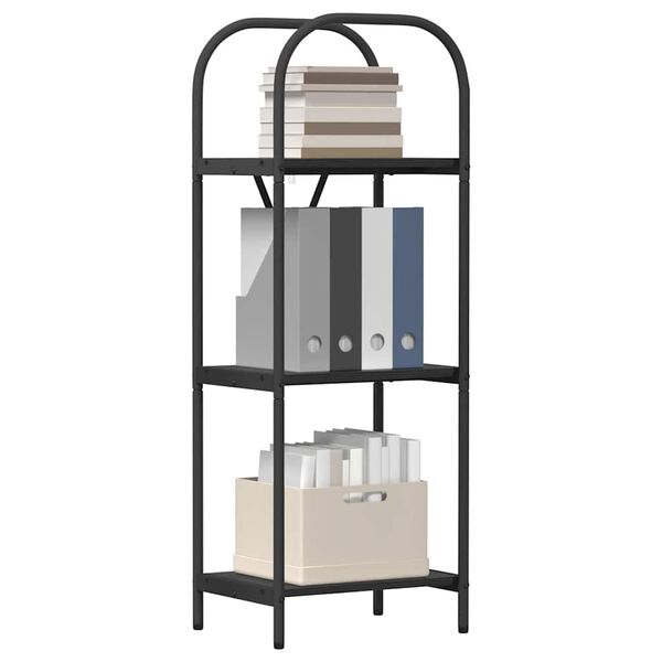 vidaXL B&uuml;cherregal Schwarz Eichen-Optik 40 x 30 x 109 cm Holzwerkstoff