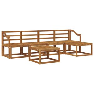 vidaXL Outdoor-Sofagarnitur 6 pcs Natur