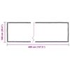 vidaXL Transparente Plane mit &Ouml;sen 1x4 m PVC