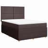 vidaXL Boxspringbett mit Matratze Dunkelbraun 140x190 cm Stoff